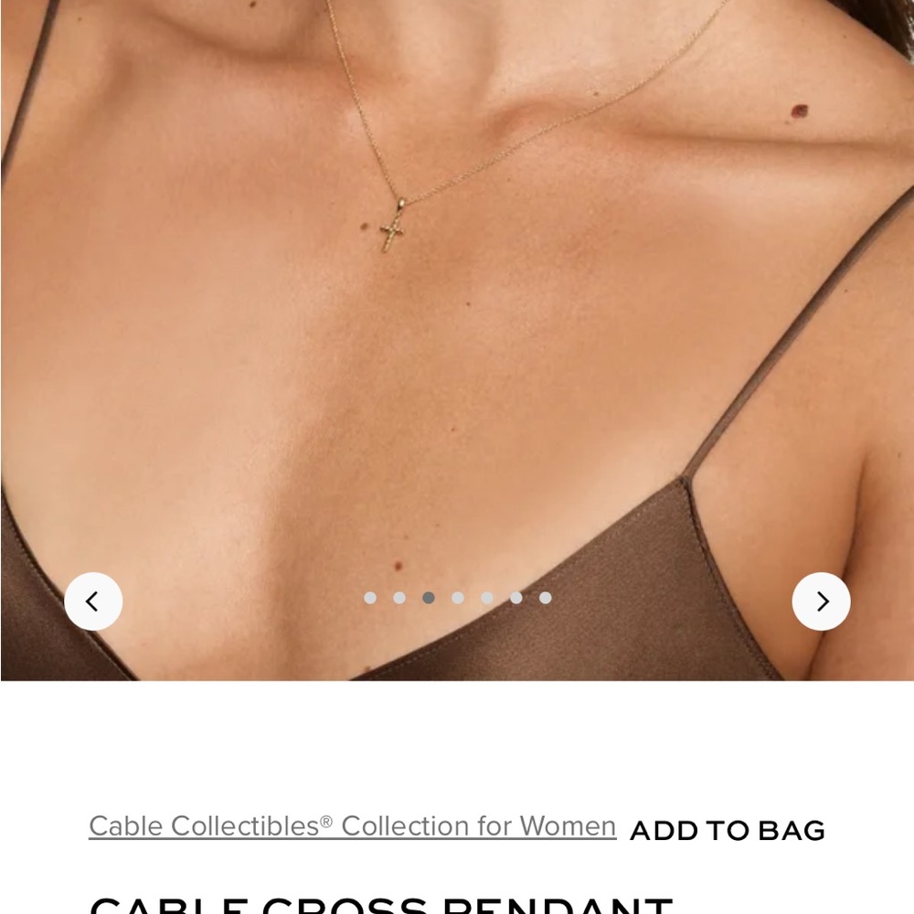 David Yurman CABLE CROSS PENDANT NECKLACE
18K Yellow Gold, 17.5mm - Picture 8 of 9